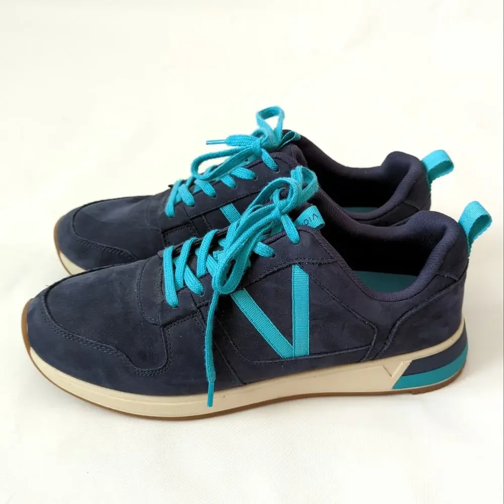 Vionic‎ Womens Sneakers Rechelle Navy Blue Nubuck Suede Shoes Size 10 US - Picture 3 of 11